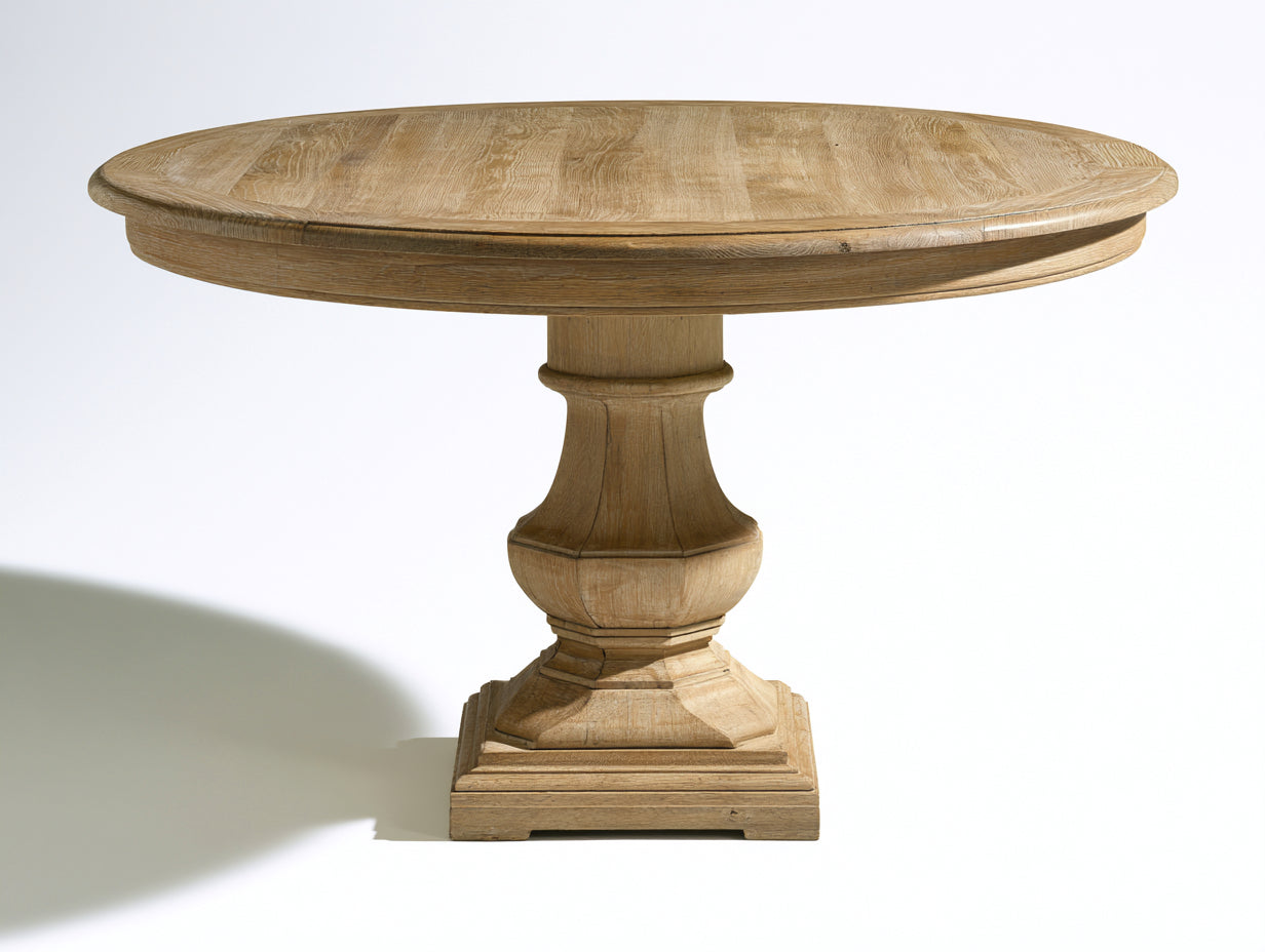 Table de jardin-Bois massif-124x124x76 cm-Bois naturel-Style classique élégant extérieur